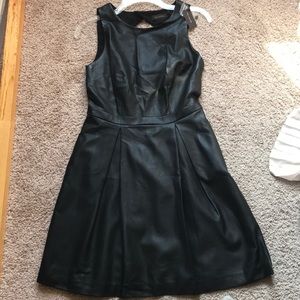 Black Leather Dress from The Limited